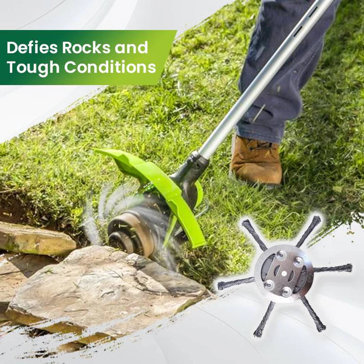🔥BUY 2 GET 1 FREE👨🌾6 inch Steel Wire Brush Cutter Trimmer Head