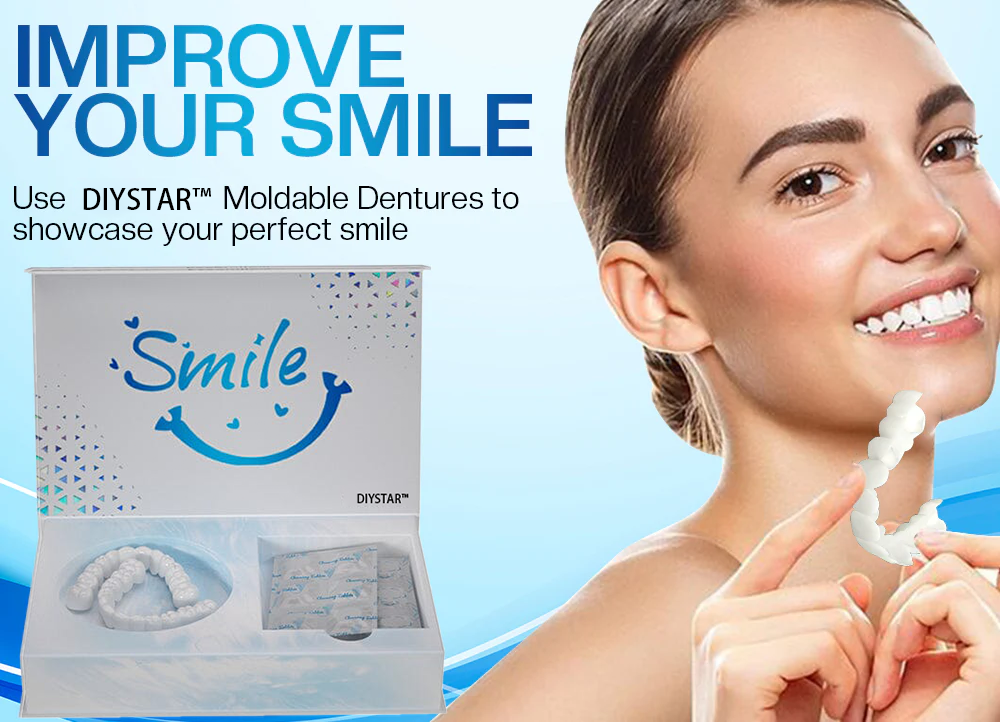 Official Store | DIYSTAR™ Moldable Dentures🧑🏽⚕️Obtain American Dental Association (ADA) Certification ✅