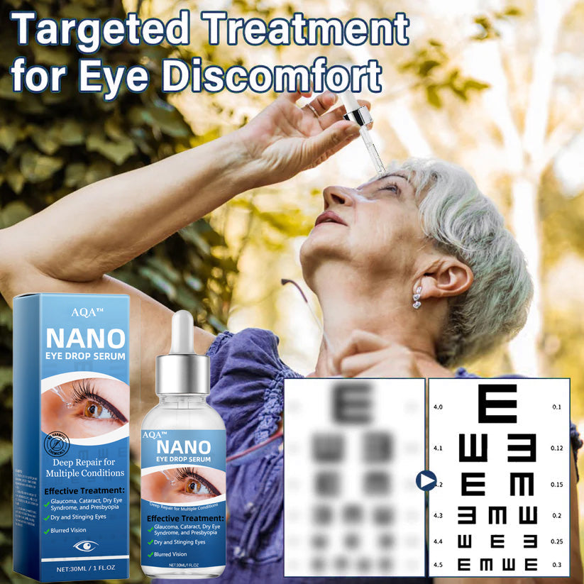 AQA™ Nano Eye Drops Serum 👩⚕️ Ophthal mologists Recommended (Suitable for presbyopia, dry eye syndrome, glaucoma, cataracts and diabetic retinopathy) 🍀