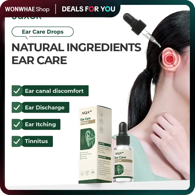 AQA™ Ear Care Drops – Plant-Based Formula | FDA-Registered