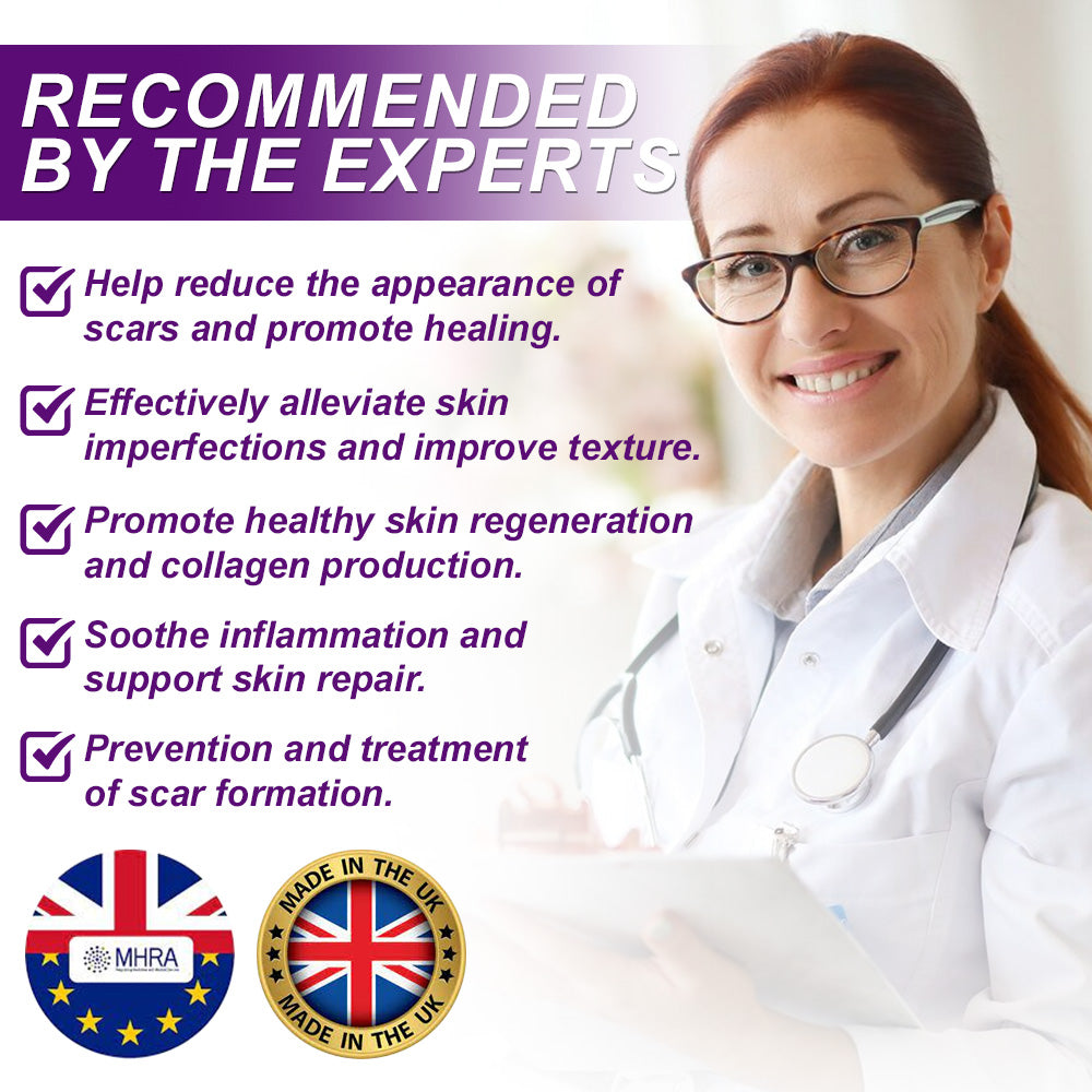 ššUKCA-CERTIFIED ā
AQA⢠cure FACE & BODY SCAR GEL ā Clinically proven to soften, flatten and fade surgical scars, acne marks, burns, keloids and trauma-related scars.