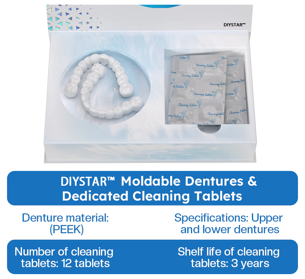 Official Store | DIYSTAR™ Moldable Dentures🧑🏽⚕️Obtain American Dental Association (ADA) Certification ✅