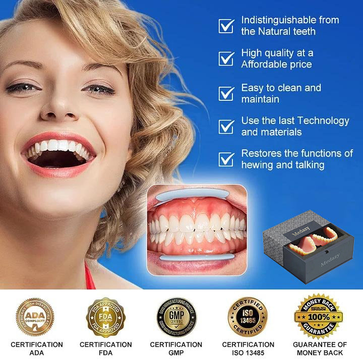 Medazy™-Advanced Custom-Fit Functional Dentures 😁 Smile with Confidence