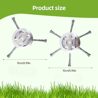 🔥BUY 2 GET 1 FREE👨‍🌾6 inch Steel Wire Brush Cutter Trimmer Head